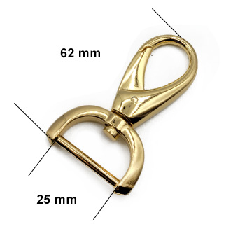Mousqueton anneau D – Fourniture Générale Maroquinerie